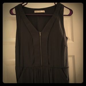 Dress with front zipper